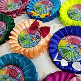 Значки с розеткой "Красавица" для выпускников или первоклассников. Именной, фото 6