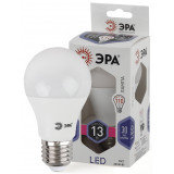 Лампа светодиодная ЭРА LED A60-13W-860-E27 (диод, груша, 13Вт, хол, E27)