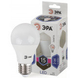 Лампа светодиодная ЭРА LED A60-15W-860-E27 (диод, груша, 15Вт, хол, E27)