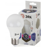 Лампа светодиодная ЭРА LED A60-15W-860-E27 (диод, груша, 15Вт, хол, E27) - фото 1 - id-p9741280