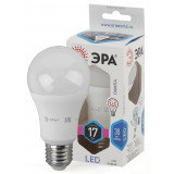 Лампа светодиодная ЭРА LED A60-17W-840-E27 (диод, груша, 17Вт, нейтр, E27)