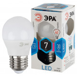 Лампа светодиодная ЭРА LED P45- 7W-840-E27 (диод, шар, 7Вт, нейтр, E27) - фото 1 - id-p9741291