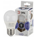 Лампа светодиодная ЭРА LED P45- 9W-860-E27 (диод, шар, 9Вт, хол, E27)