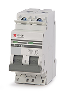 Автоматический выключатель ВА 47-63, 2P 1,6А (C) 4,5kA EKF
