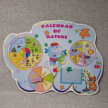 Календарь природы на английском языке. calendar of Nature Синий