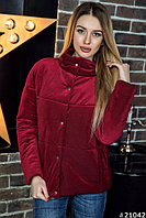 Куртка из бархата 21042