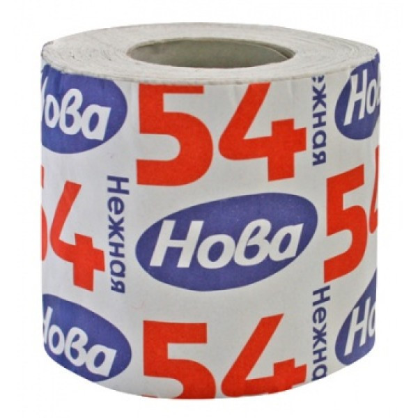 Туалетная бумага на втулке «НОВА» 1/40 80гр - фото 1 - id-p9905715