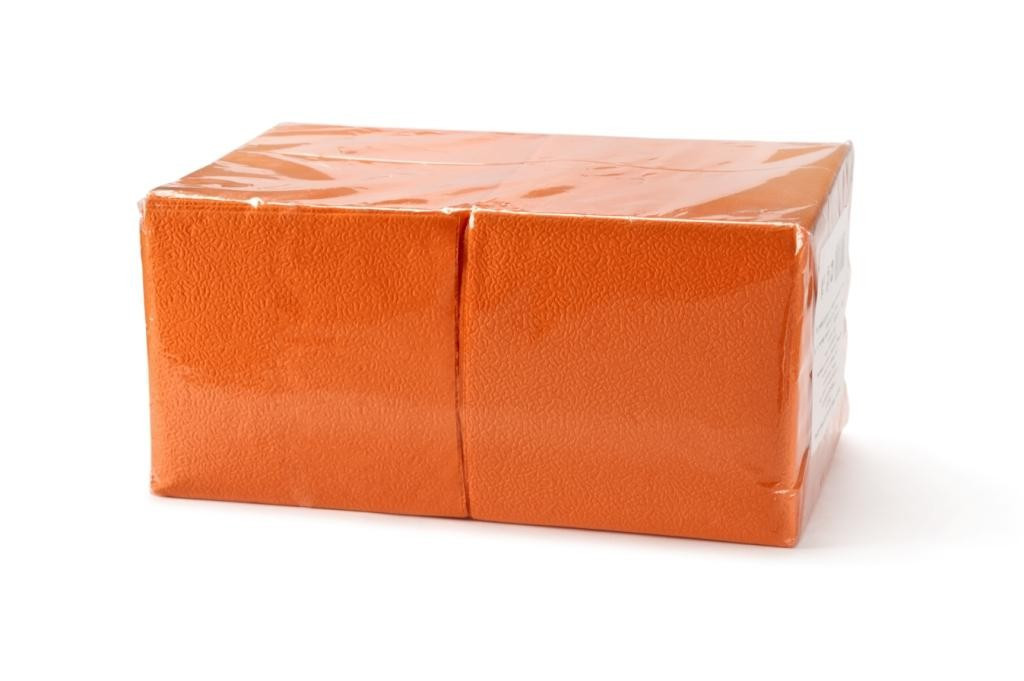 Салфетки бумажные « БИГ ПАК» 400 л.,15 пач.,оранж. интенсив - фото 1 - id-p9905721