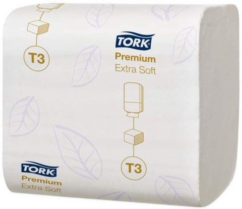 Tork Premium Soft 114276 туалетная бумага листовая в пачках белая 2-сл. 252л (х30) - фото 1 - id-p9905765