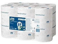 Туалетная бумага листовая TORK SmartOne (472193) 2-сл 18*13,4см для диспенс. 111м (12 рул/упак)