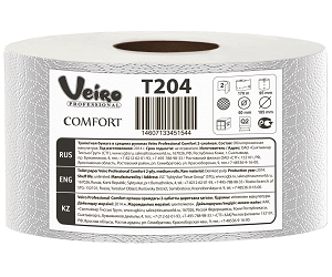 VEIRO Professional Comfort арт. Т204 Туалетная бумага белая 2-сл. 170м (х12) - фото 1 - id-p9906121