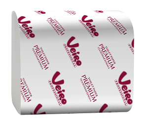 VEIRO Professional Premium арт. ТV302 Туалетная бумага V белая в пачках 2-сл.250л (х30) - фото 1 - id-p9906130