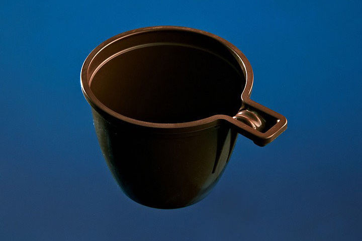 Чашка кофейная Алькор коричневая 180мл (50шт/1500шт) - фото 1 - id-p9906671