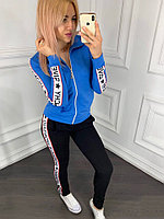 Молодежный женский спортивный костюм реплика Givenchy: кофта на змейке и штаны