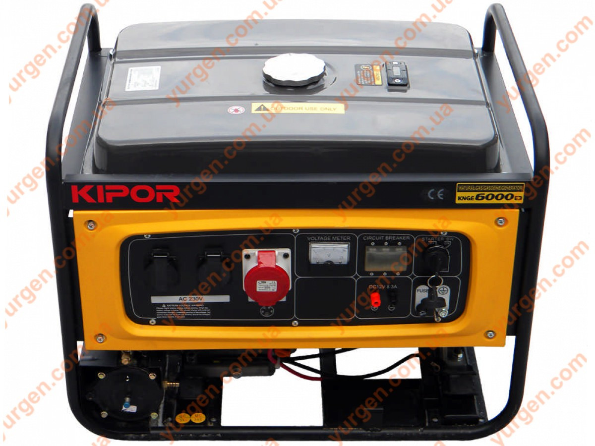 Генератор газовый-бензиновый KIPOR KNGE6000E3 - фото 1 - id-p9926980