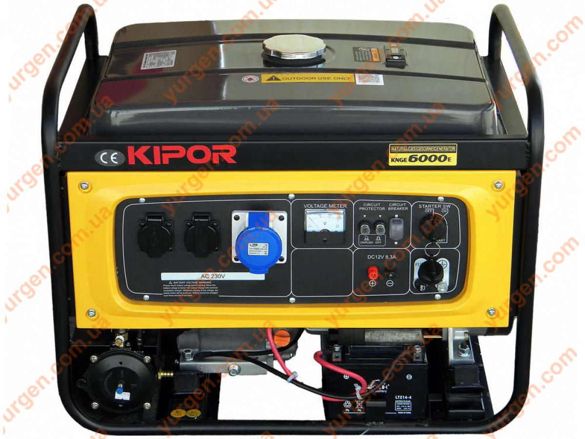 Генератор газовый/бензиновый KIPOR KNGE6000E - фото 1 - id-p9926981