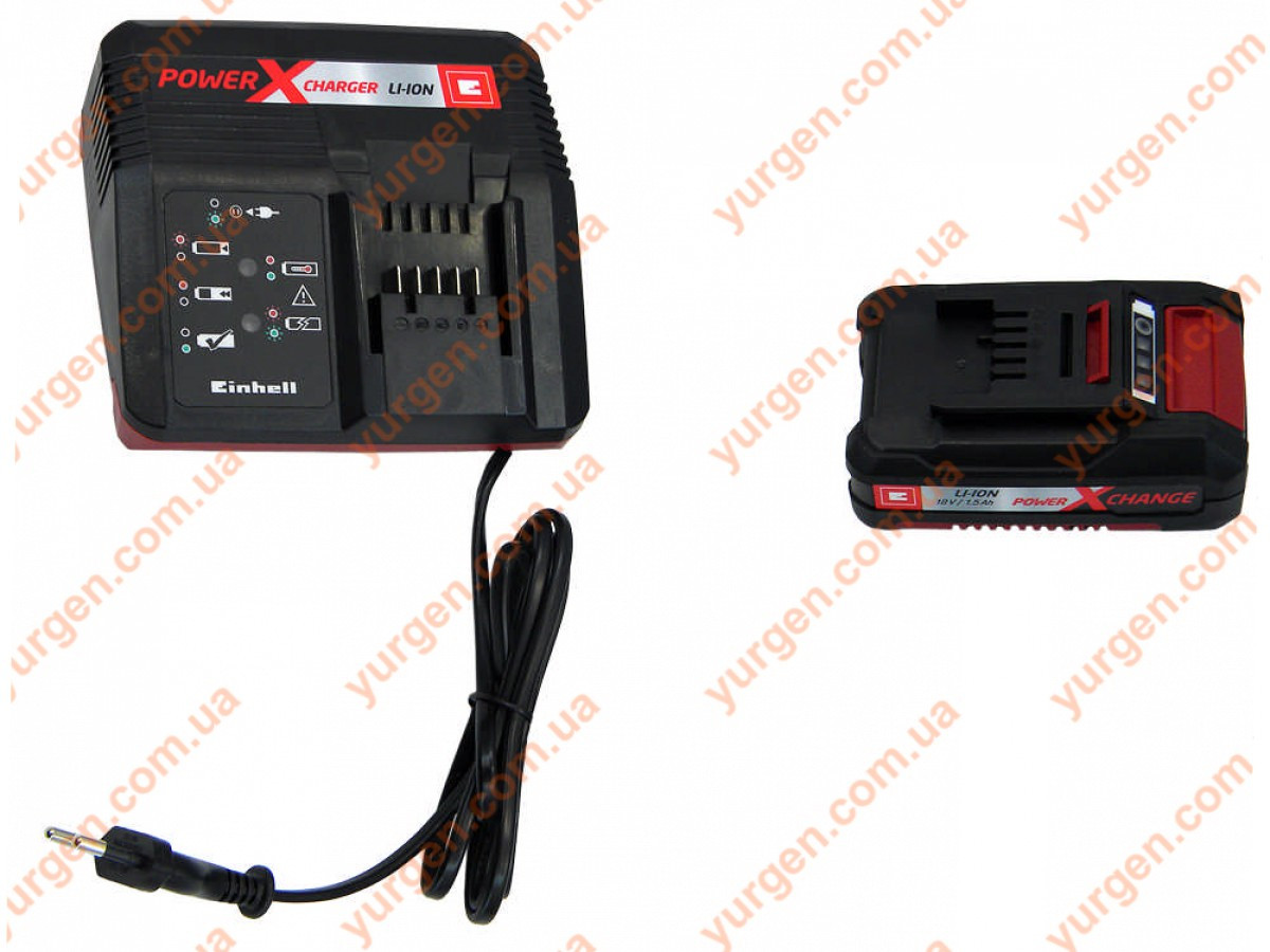 Аккумулятор + зарядное Einhell Starter-Kit 18V/1.5Ah - фото 1 - id-p9927724