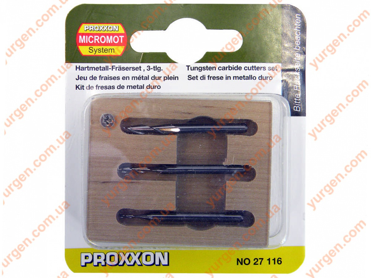 Мини фрезы набор PROXXON 27116 для фрезерных машин - фото 1 - id-p9928989
