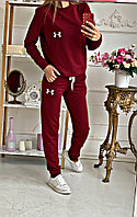 Осенний молодежный женский спортивный костюм кофта и штаны на манжетах