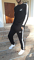 Мужской тренировочный спортивный костюм: штаны и кофта свитшот, реплика Puma