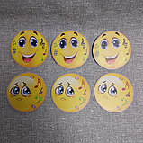 Магниты смайлики с нотками. Уголок настроения, фото 2