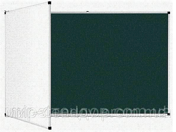 Доска аудиторная магнитная комбинированная 225х100 см Интеллект, фото 1