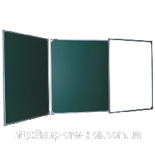 Школьная доска магнитная комбинированная маркерно-меловая  4х1 Абетка