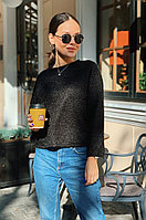Женская красивая укороченная ворсистая ангоровая кофта свитер норма и батал большие размеры
