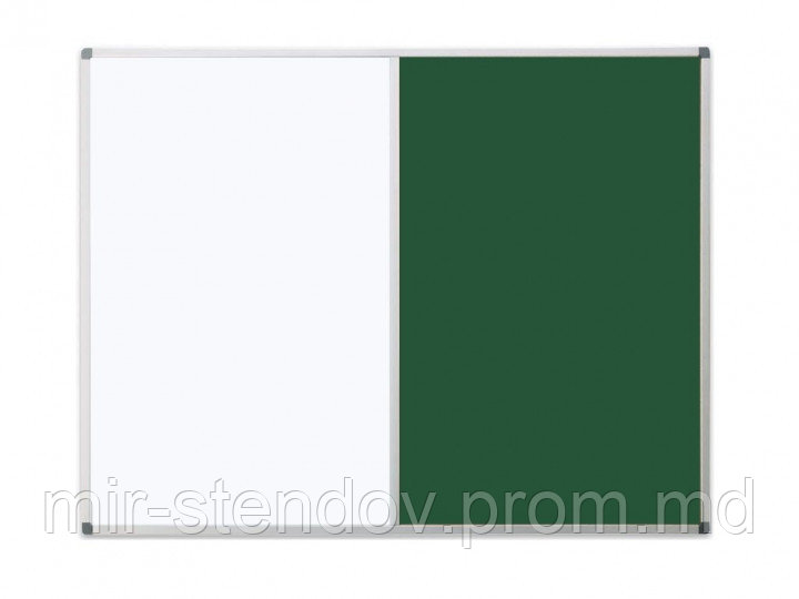 Доска магнитная комбинированая мелово-маркерная 350х500 мм  Интеллект, фото 1