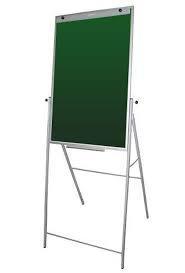 Флипчарт магнитно-меловый на подставке 65х100 см Интеллект, фото 1