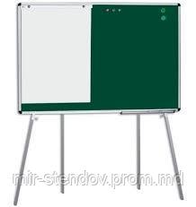 Доска мобильная магнитно-меловая 100х150 см Абетка, фото 1
