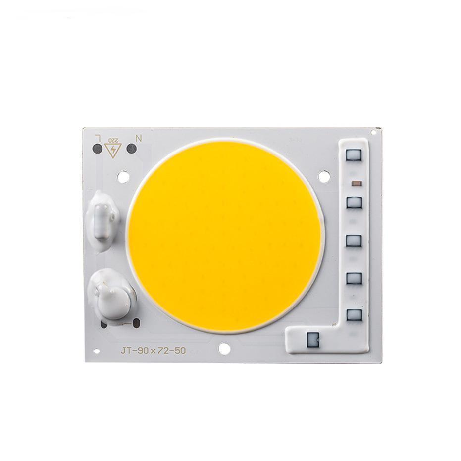 Светодиодная LED матрица 50Ватт IC SMART CHIP 220V ( встроенный драйвер ) 90*72mm Теплый белый - фото 1 - id-p9946254