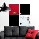 Стеклянная доска магнитно-маркерная Красная ТОВ "2х3 Україна", фото 2