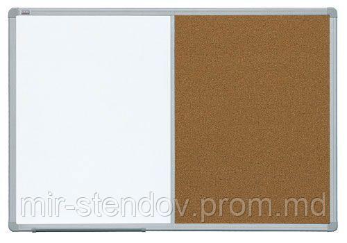 Доска комбинированная в рамке ALU23  (Пробка-маркер) ТОВ "2х3 Україна", фото 1