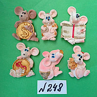 Магниты на холодильник керамика год крысы Символ 2020 5*3,5 см