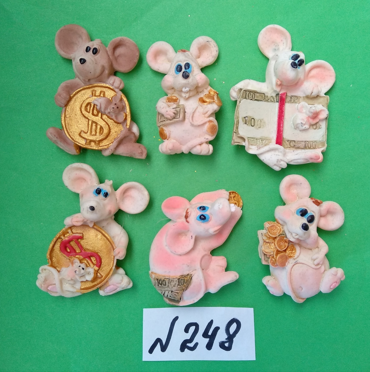 Магниты на холодильник керамика год крысы Символ 2020 5*3,5 см - фото 1 - id-p9950388