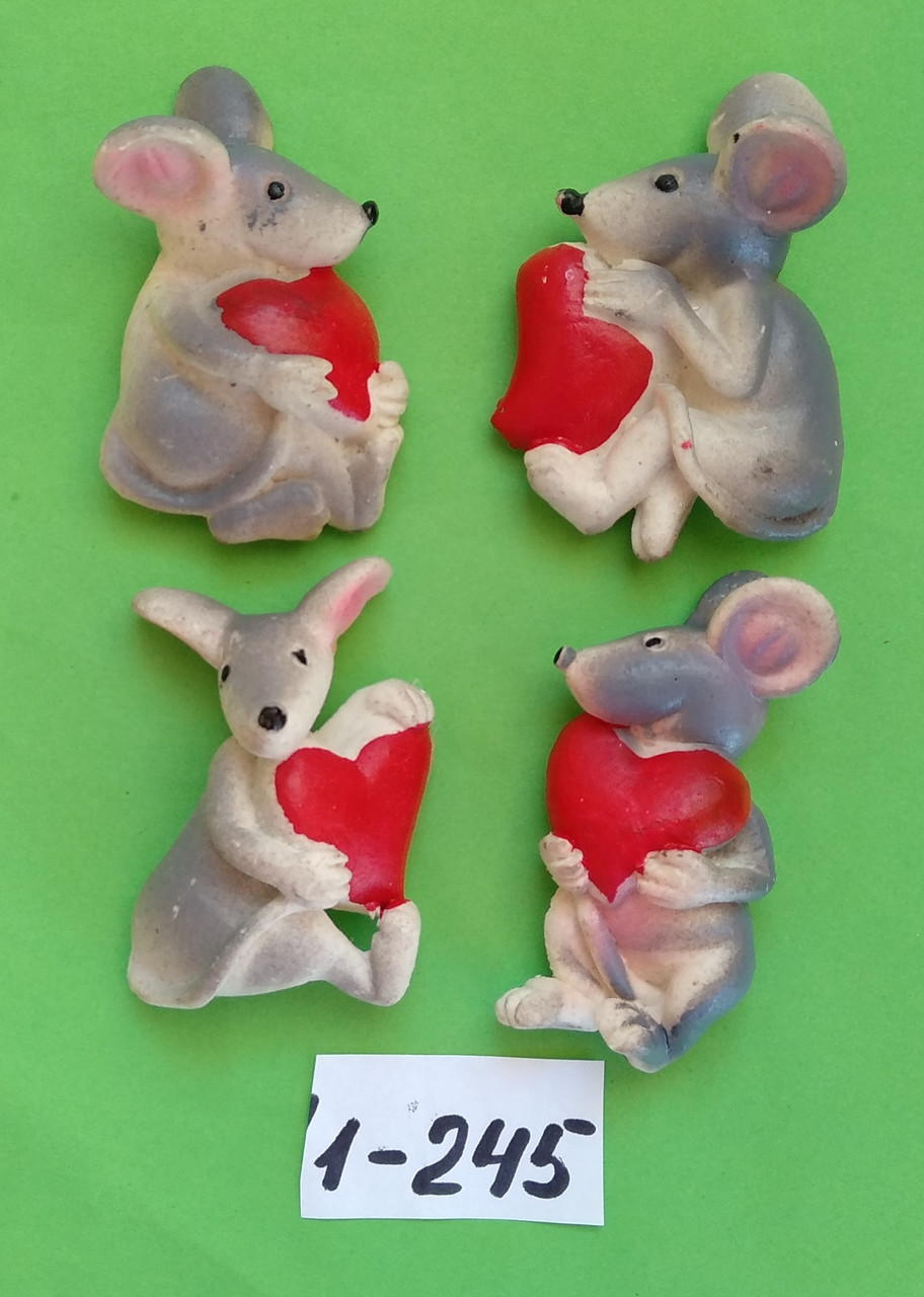 Магниты на холодильник керамика год крысы Символ 2020 года 6*4 см - фото 1 - id-p9950391
