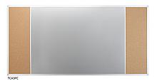 Доска Combi в рамке UKF  (Корок / маркерная серая поверхность) ТОВ "2х3 Україна"
