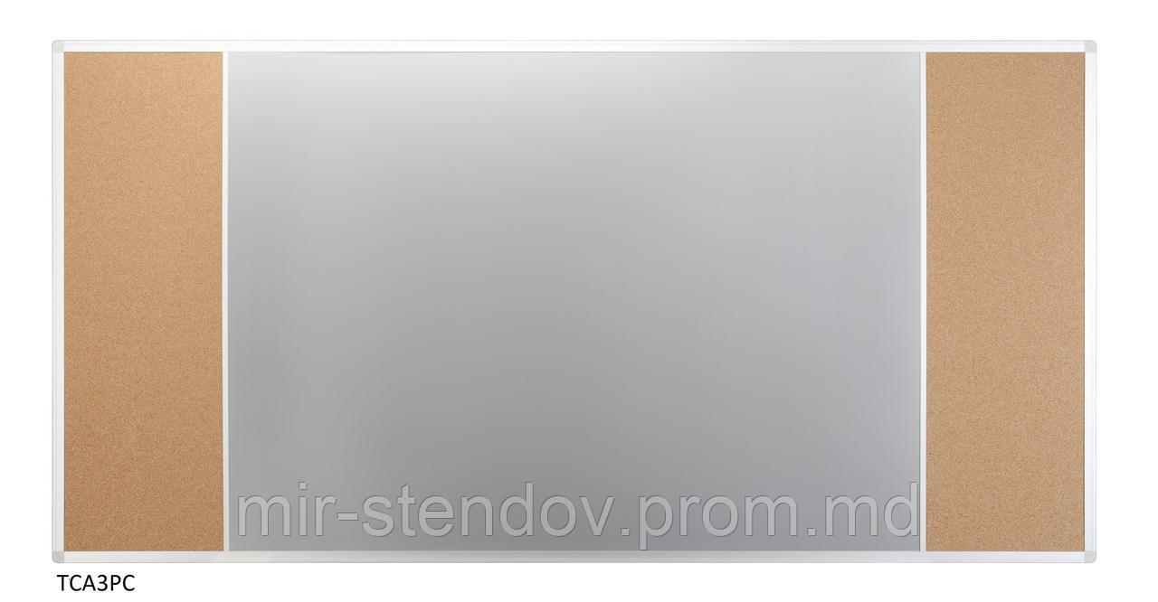 Доска Combi в рамке UKF (Корок / маркерная серая поверхность) ТОВ "2х3 Україна" - фото 1 - id-p9953517