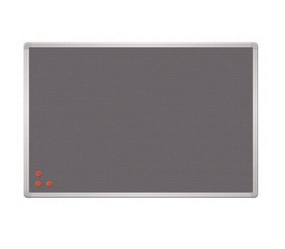 Доска текстиль серый + металлическая сетка (рамка серая) ТОВ "2х3 Україна" - фото 1 - id-p9953520