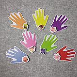Магнитный стенд для крепления рисунка магнитом Ладошки, фото 2
