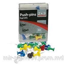 Кнопки - гвоздики 30 шт.  разноцветные ТОВ "2х3 Україна", фото 1