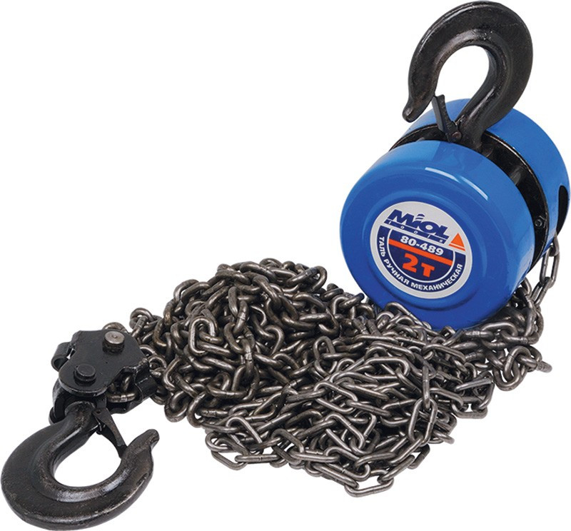 Таль ручная, 1т, высота подъема 2,5м, 9,4кг - фото 1 - id-p9959318