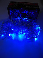 Гирлянда LED синяя 100 лампочек
