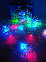 Гирлянда LED фигурная разноцветная Елочка 3 метра