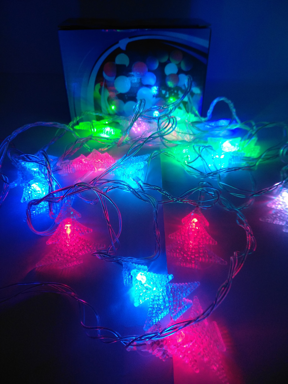 Гирлянда LED фигурная разноцветная Елочка 3 метра - фото 1 - id-p9961194