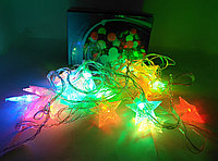 Гирлянда LED фигурная разноцветная Звезда 3 метра