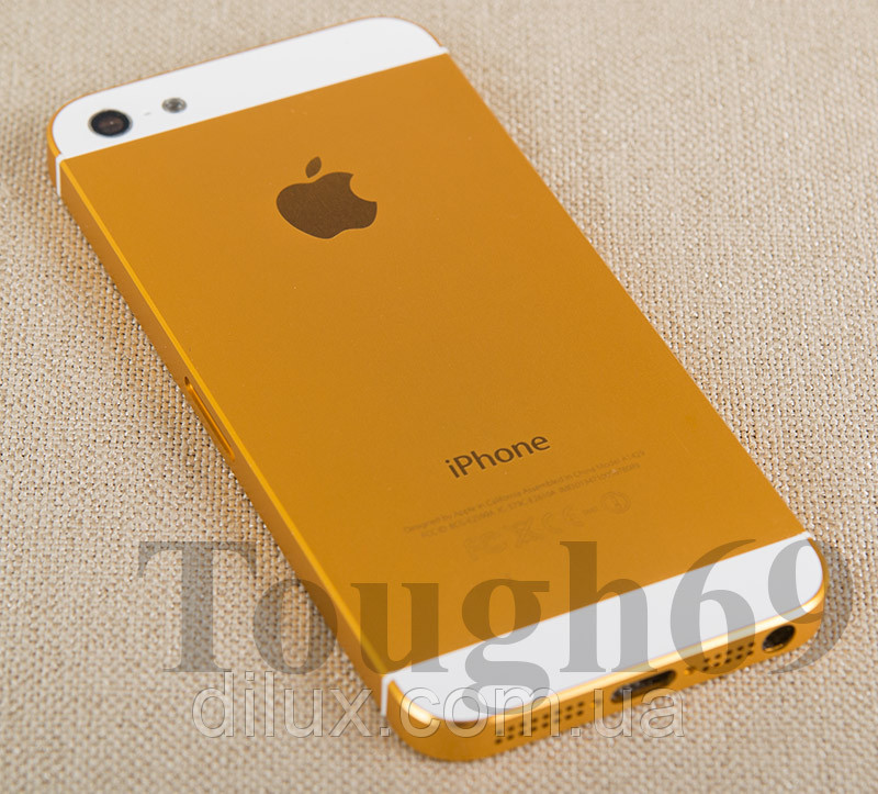 Корпус Apple iPhone 5 золотой металлический. - фото 1 - id-p10085135