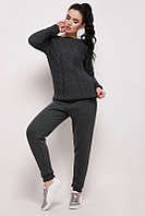 Костюм вязаный оригинальный серый