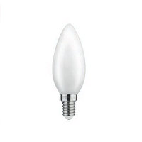 Светодиодная LED лампа GTV, 4W, E14, FILAMENT матовая, свеча, 3000К тёплое свечение.